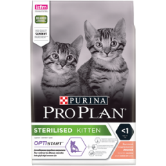 Сухой корм Pro Plan Sterilised Kitten для Стерилизованных котят с высоким содержанием Лосося