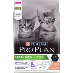 Pro Plan Sterilised Kitten Корм для Стерилизованных котят с высоким содержанием Лосося