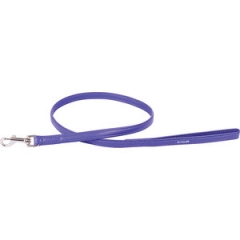 CoLLaR Glamour Поводок Кожаный двойной без украшений 122см*12мм Фиолетовый для собак (51991)