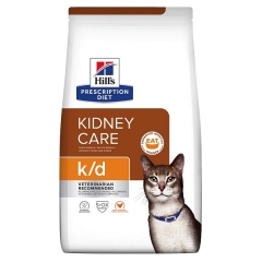 Hill's K/D Prescription Diet Feline Лечебный корм для Кошек при Заболевании Почек с Курицей