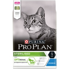 Pro Plan Sterilised Optirenal Корм для Кастрированных котов и Стерилизованных кошек Кролик