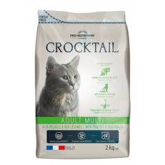 Flatazor Crocktail Adult Multi With Корм для Привередливых кошек Птица/Овощи Poultry&Vegetables