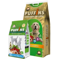 Puffins Сухой корм для Собак Мясное ассорти 15кг (62150)