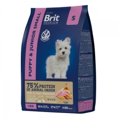 Brit Premium Dog Puppy and Junior Small с Курицей для щенков мелких пород