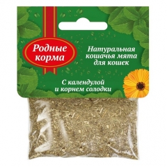 Родные Корма Кошачья мята с Календулой и корнем Солодки 15гр (81735)