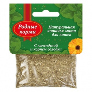 Родные Корма Кошачья мята с Календулой и корнем Солодки 15гр (81735)