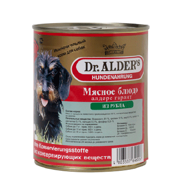 Dr. Alder Гарант Консервы для собак Мясное блюдо из Рубца