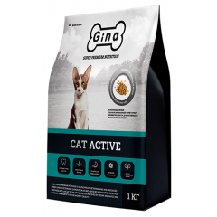 Сухой корм Gina Cat Active для Активных и Выставочных кошек