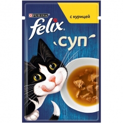 Felix Пауч для кошек Суп с Курицей 48гр (81950)