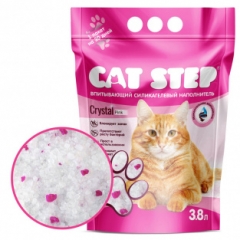 Cat Step Crystal Pink Наполнитель для Кошачьего туалета Силикагель 3,8л (79419)