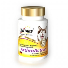 Unitabs Arthro Active Q10 Витамины для Собак при Болезнях Суставов 100 таб (49679)