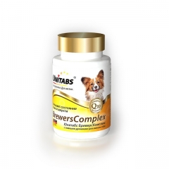 Unitabs Brevers Complex Q10 Витамины с Пивными дрожжами для Мелких собак 100 таб (49684)