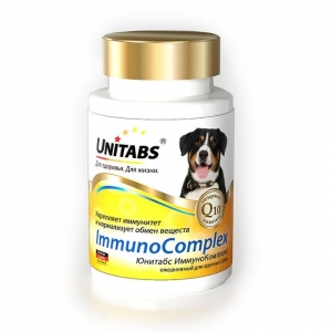 Unitabs Immuno Complex Q10 Витамины для Крупных собак 100 таб (49688)