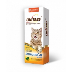 Unitabs ImmunoCat Паста с Таурином для Кошек от 1 года до 8 лет 120мл (65954)