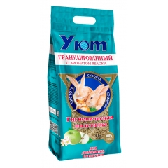 УЮТ Наполнитель гранулированный с ароматом Яблока для грызунов 9л*3шт (75209)