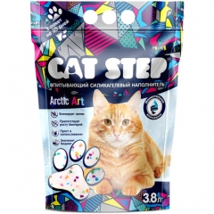 Cat Step Arctic Art Наполнитель для Кошачьего туалета Впитывающий Силикагель 3,8л (102566)
