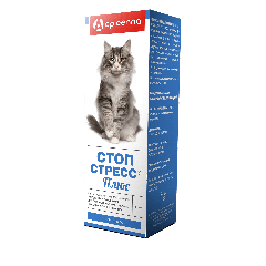 Apicenna Стоп-Стресс Плюс Капли для Кошек Успокоительные 30мл (87010)