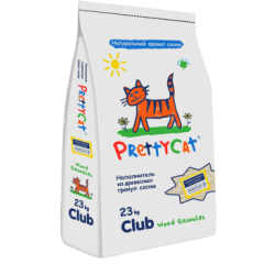 Pretty Cat Wood Granules Древесный наполнитель для Кошачьего туалета